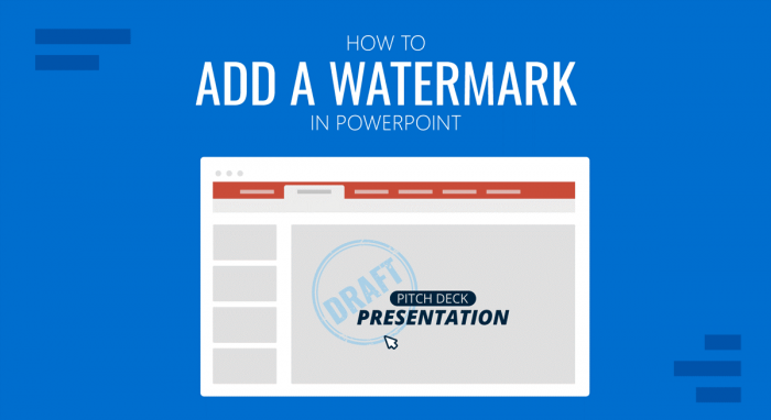 How to add a watermark in Powerpoint?