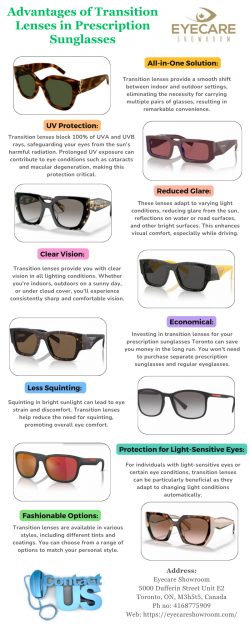 Advantages of Transition Lenses in Prescription Sunglasses