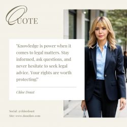 Chloe Doust: The Importance of Legal Awareness and Advice