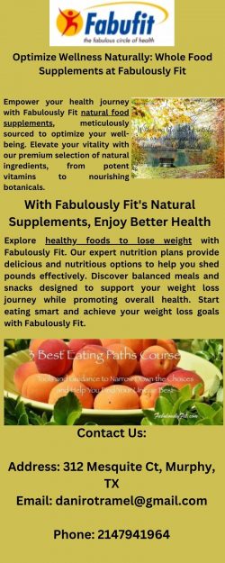 Top Healthy Foods for Weight Loss – Fabulously Fit Nutrition Guidance