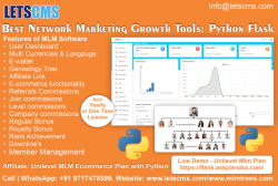 Unilevel MLM Plan with Python MLM Software and Ecommerce Website | Python Mlm Business Website