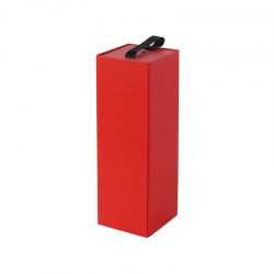 Elegant Red Cardboard Wine Box for Special Occasions