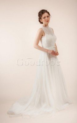 Robe de mariée vintage jusqu’au sol textile en tulle en tout plein air ligne a – Goo ...