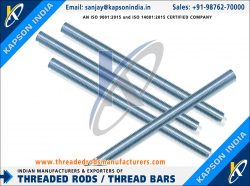 Threaded Rods & Bars, Hex Bolts, Hex Nuts Fasteners manufactures exporters India threadedrod ...