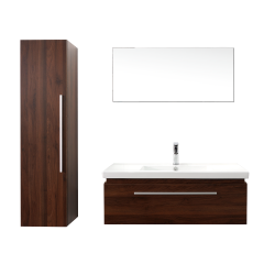 Walnut flip down door MDF sealed edge bathroom cabinet