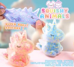 TPR soft squueeze animals toys foam stuffed squishy unicorn fidget toys for Kids