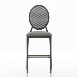 Sleek and Charming YG7200-PB Metal Bar Stools With Back Pattern