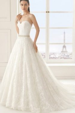 Abito da Sposa a Chiesa A-Line Allacciato Formale Cuore – Gillne.it