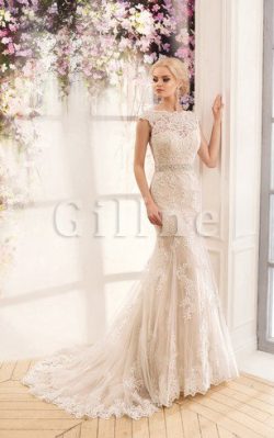 Abito da Sposa Originale Profondo V-scollo Sexy con Perline in Pizzo – Gillne.it