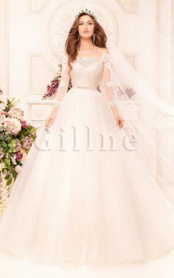 Abito da Sposa Stravagante Lunghi in Tulle in Pizzo Ball Gown – Gillne.it