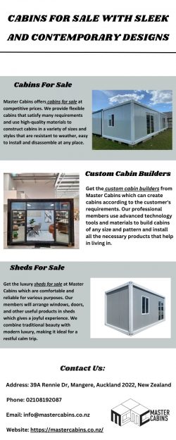 Cabins For Sale With Sleek And Contemporary Designs