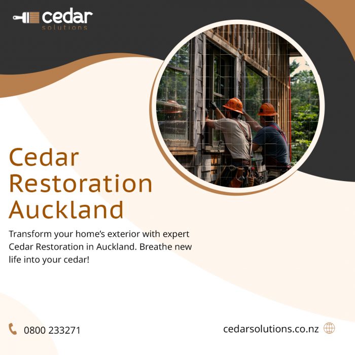 Get in touch with our senior team for long-lasting Cedar restoration Auckland