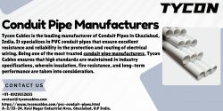 Tycon Cables — High-Quality Conduit Pipe Manufacturers in India