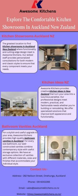 Explore The Comfortable Kitchen Showrooms In Auckland New Zealand