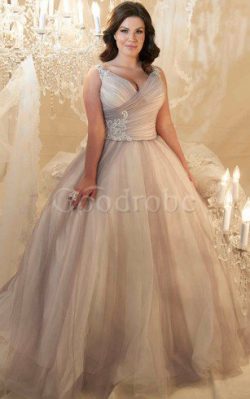 Robe de mariée vintage textile en tulle croisade ruché appliques – GoodRobe