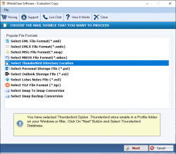 WholeClear Thunderbird to PST Converter