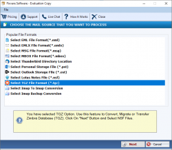 FixVare TGZ to PST Converter