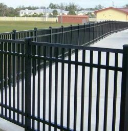 White Industrial Fence