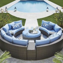 Outdoor Patio Wicker Rattan Sectional Sofa