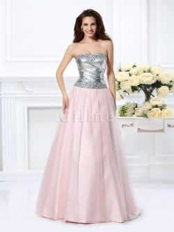 Abito Quinceanera Cuore Allacciato Senza Maniche A Terra Ball Gown – Gillne.it