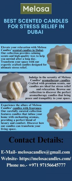 Best Scented Candles for Stress Relief in Dubai