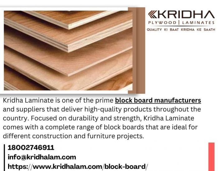 Block Board Manufacturers Offering Strength and Reliability