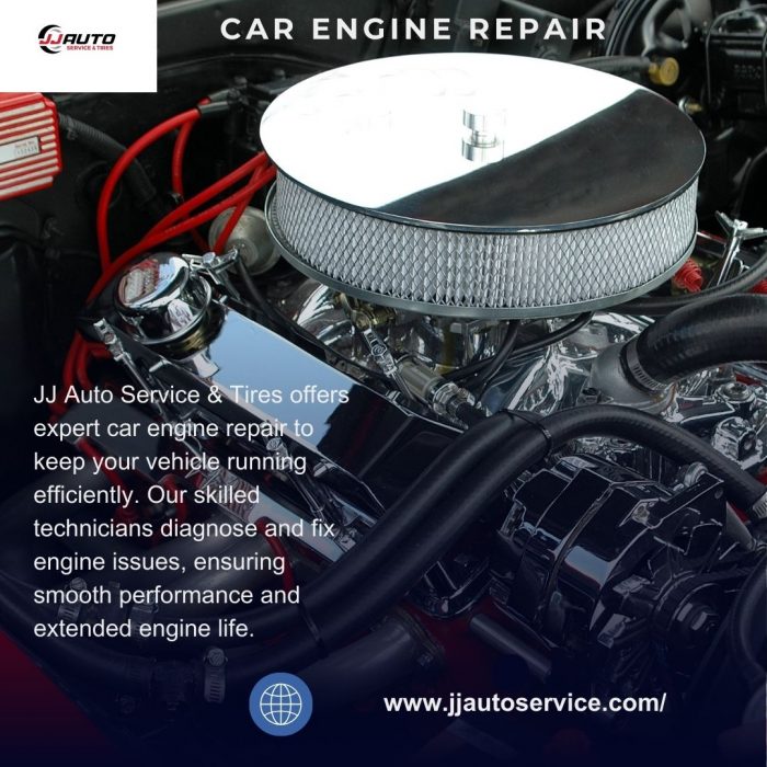 Car Engine Repair Service at JJ Auto Service & Tires