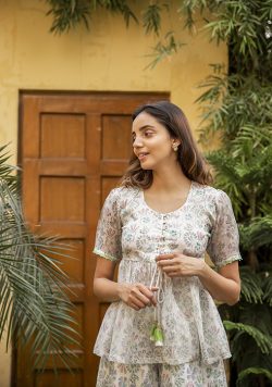 Best Chanderi Cotton Dress Online – The Yellow Bow