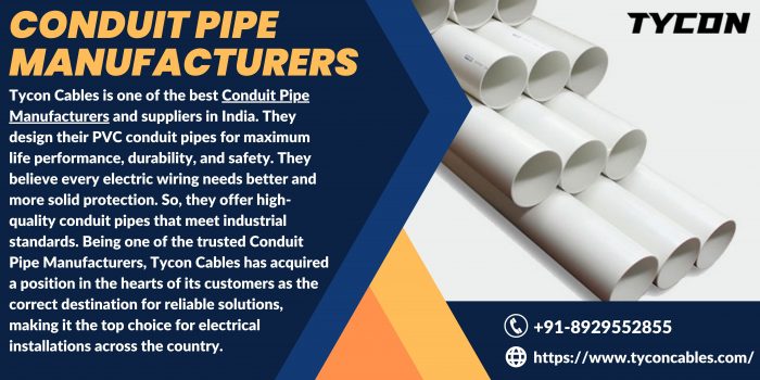 Tycon Cables — Conduit Pipe Manufacturers for Quality PVC Pipes