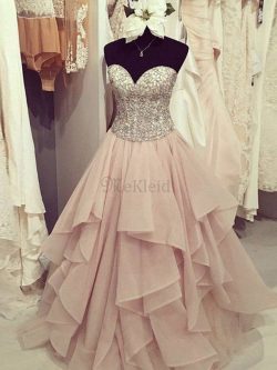 Duchesse-Linie Normale Taille Chiffon Bodenlanges Ballkleid mit Herz-Ausschnitt – MeKleid.de