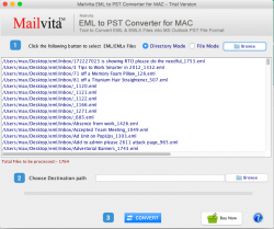 Mailvita EML to PST Converter For Mac Software