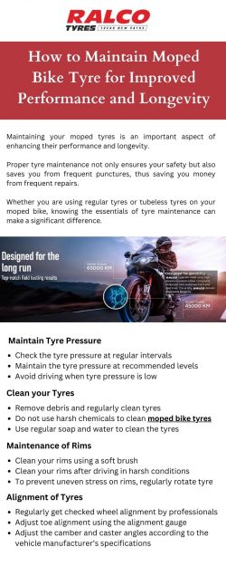 How to Maintain Moped Bike Tyre for Improved Performance and Longevity