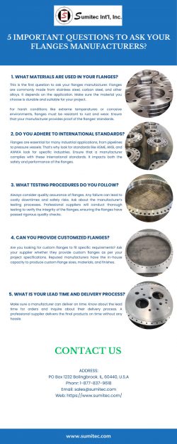 5 Important Questions To Ask Your Flanges Manufacturers