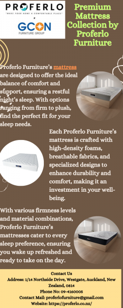 Premium Mattress Collection by Proferlo Furniture