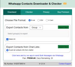 WhatsApp number scraper