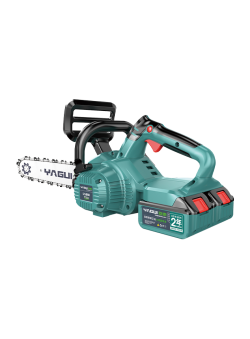 Experience the power and convenience of a lithium chainsaw!