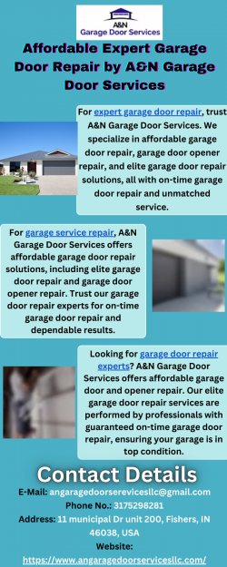 Affordable Expert Garage Door Repair by A&N Garage Door Services