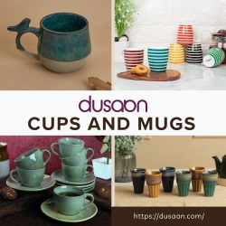 Buy Cups and Mugs Online | Stylish Drinkware by Dusaan