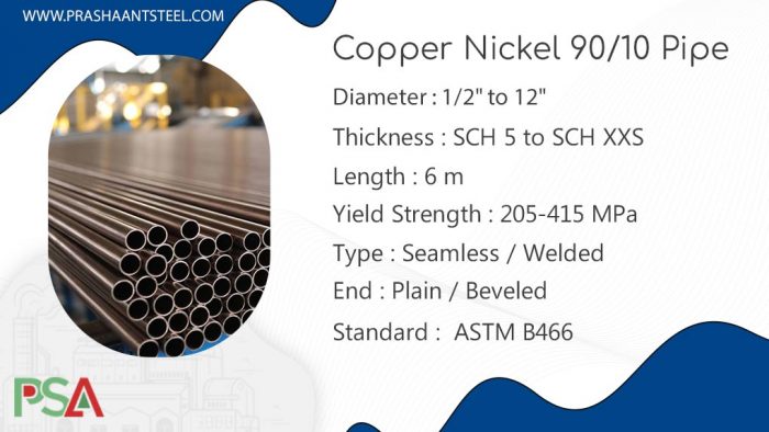 Copper Nickel 90/10 Pipe