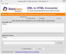 DataVare EML to HTML Converter Expert