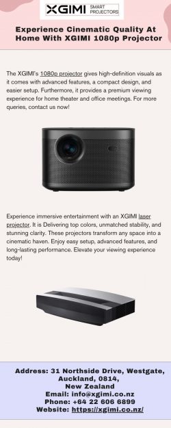 Experience Cinematic Quality At Home With Xgimi 1080p Projector