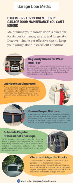 Expert Tips for Bergen County Garage Door Maintenance You Can’t Ignore