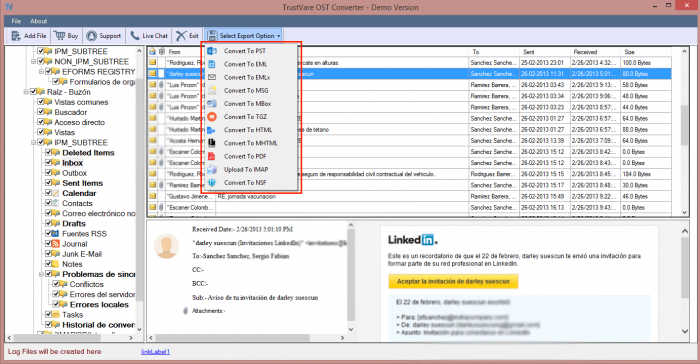 TrustVare OST to EMLX Converter Software