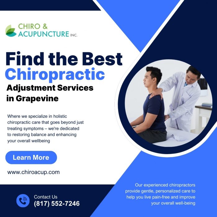 Find the Best Chiropractic Adjustment Services in Grapevine