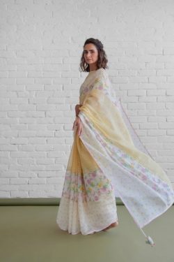 Handloom Printed Chanderi Sarees Online