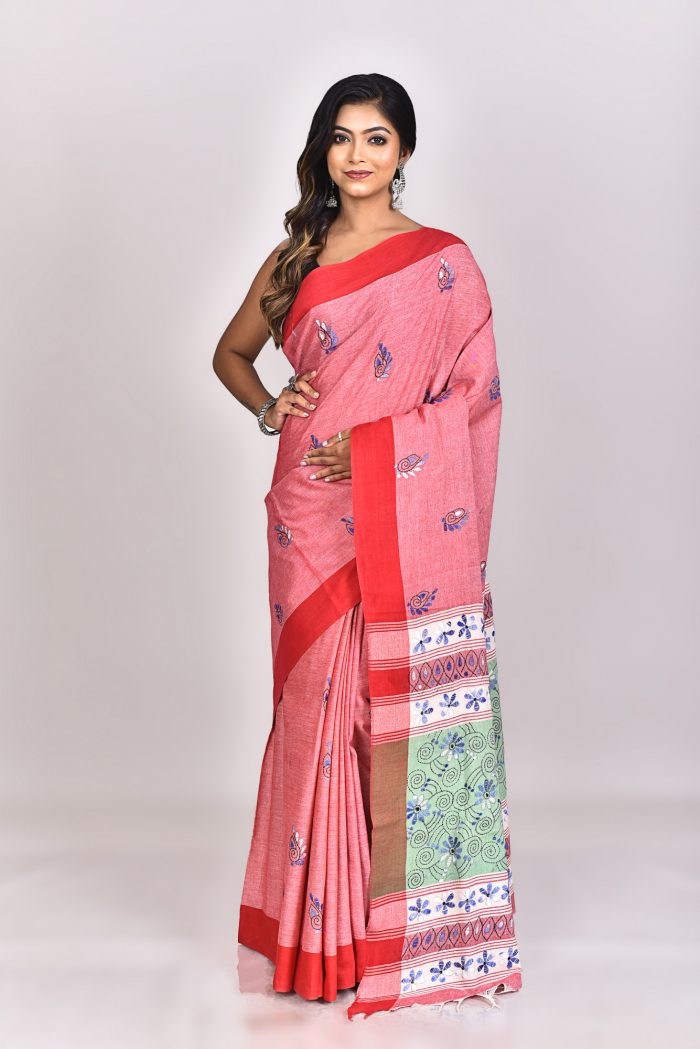 Kantha Work Cotton Sarees