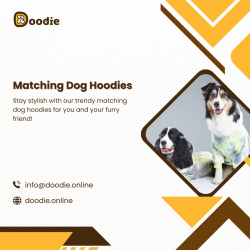 Adorable matching dog hoodies for pets