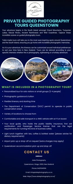 PRIVATE GUIDED PHOTOGRAPHY TOURS QUEENSTOWN