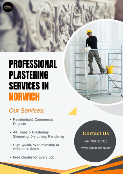 Professional Plastering Services in Norwich | ELV Plastering