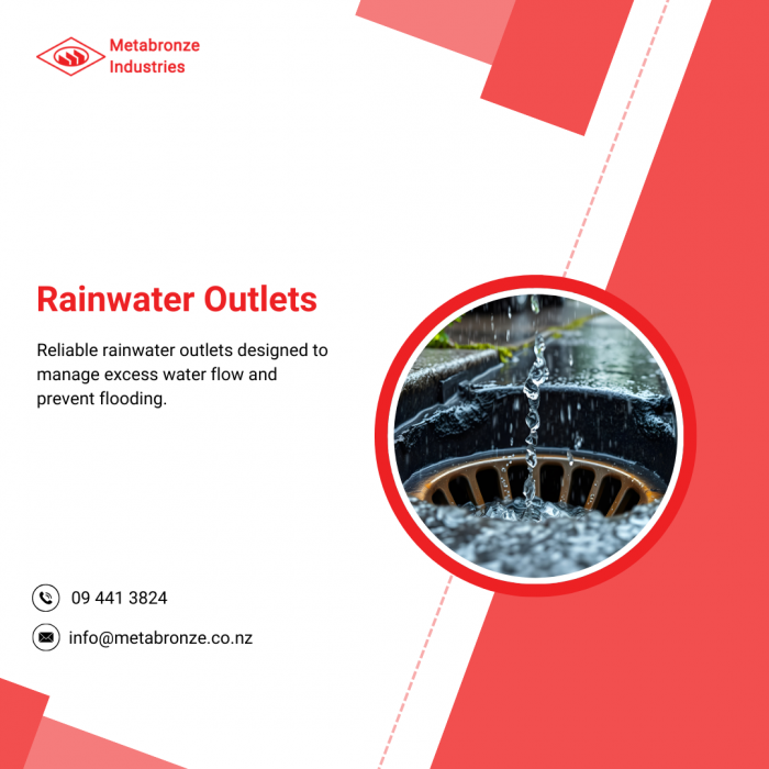 Metabronze’s Rainwater Outlets are an ideal solution for roof drainage